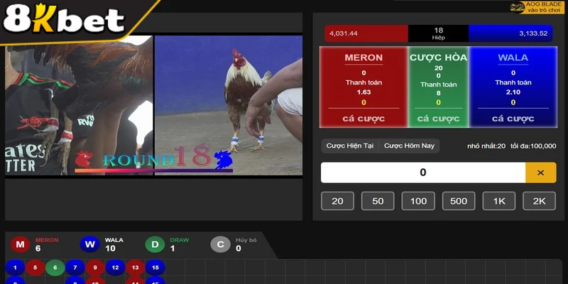 Đá gà 8KBET là một sân chơi đang làm mưa làm gió hiện nay
