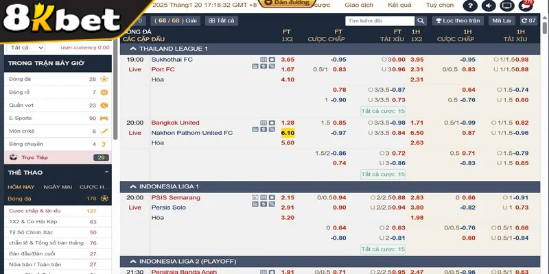 Trong sân chơi thể thao còn độc đáo với tính năng hỗ trợ trực tiếp