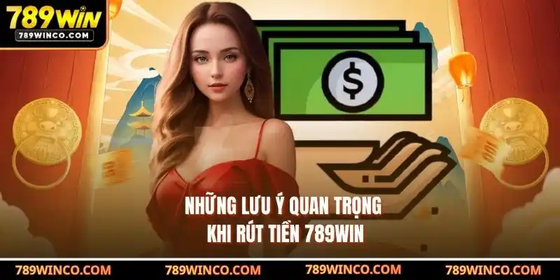 Những lưu ý quan trọng khi rút tiền 789win